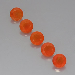 ct natürliche orangefarbener Karneol-Edelsteine, Transparent, Transparent / Lichtdurchlässig