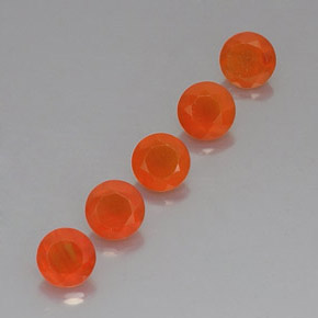 ct natürliche orangefarbener Karneol-Edelsteine, Transparent, Transparent / Lichtdurchlässig