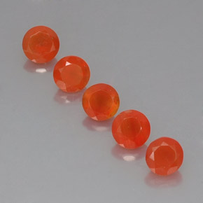  ct natürliche orangefarbener Karneol-Edelsteine, Transparent, Transparent / Lichtdurchlässig