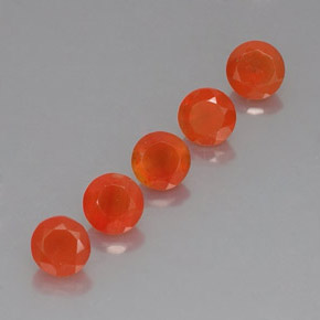  ct natürliche orangefarbener Karneol-Edelsteine, Transparent, Transparent / Lichtdurchlässig
