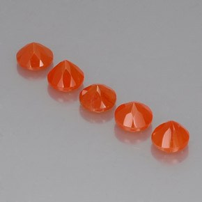  ct natürliche orangefarbener Karneol-Edelsteine, Transparent, Transparent / Lichtdurchlässig