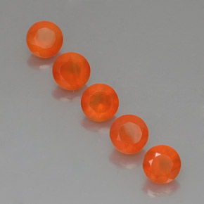  ct natürliche orangefarbener Karneol-Edelsteine, Transparent, Transparent / Lichtdurchlässig