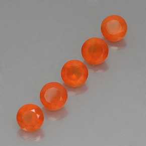  ct natürliche orangefarbener Karneol-Edelsteine, Transparent, Transparent / Lichtdurchlässig