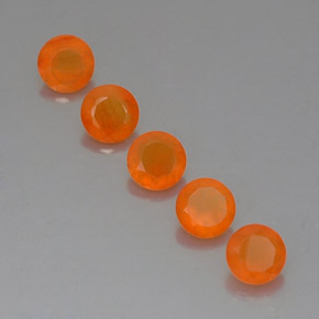  ct natürliche orangefarbener Karneol-Edelsteine, Transparent, Transparent / Lichtdurchlässig
