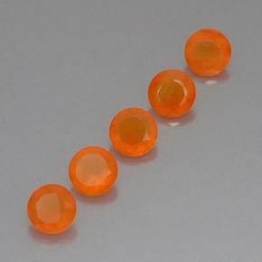  ct natürliche orangefarbener Karneol-Edelsteine, Transparent, Transparent / Lichtdurchlässig