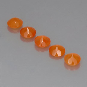  ct natürliche orangefarbener Karneol-Edelsteine, Transparent, Transparent / Lichtdurchlässig