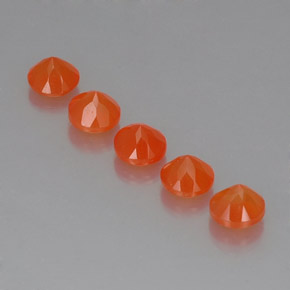  ct natürliche orangefarbener Karneol-Edelsteine, Transparent, Transparent / Lichtdurchlässig