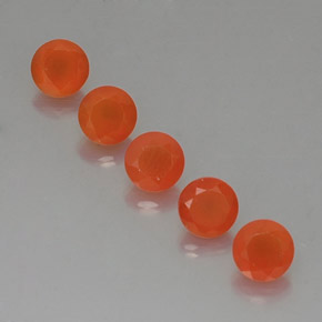  ct natürliche orangefarbener Karneol-Edelsteine, Transparent, Transparent / Lichtdurchlässig
