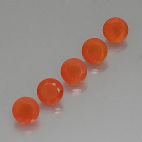  ct natürliche orangefarbener Karneol-Edelsteine, Transparent, Transparent / Lichtdurchlässig