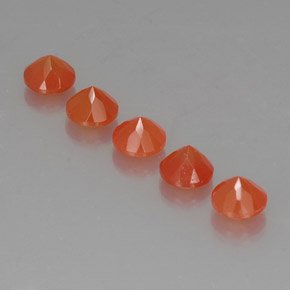  ct natürliche orangefarbener Karneol-Edelsteine, Transparent, Transparent / Lichtdurchlässig