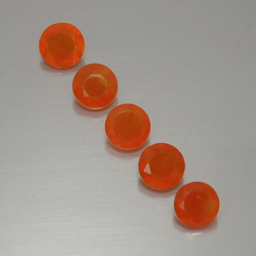  ct natürliche orangefarbener Karneol-Edelsteine, Transparent, Transparent / Lichtdurchlässig