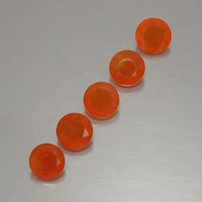  ct natürliche orangefarbener Karneol-Edelsteine, Transparent, Transparent / Lichtdurchlässig