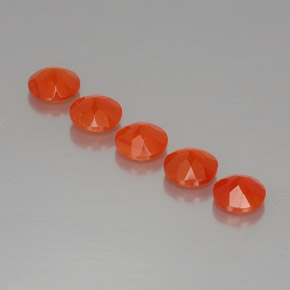  ct natürliche orangefarbener Karneol-Edelsteine, Transparent, Transparent / Lichtdurchlässig