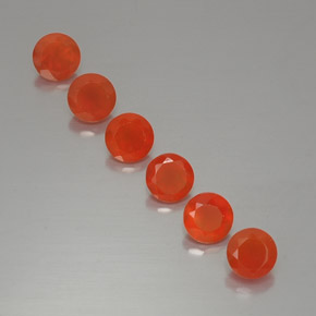  ct natürliche orangefarbener Karneol-Edelsteine, Transparent, Transparent / Lichtdurchlässig