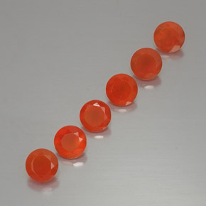  ct natürliche orangefarbener Karneol-Edelsteine, Transparent, Transparent / Lichtdurchlässig