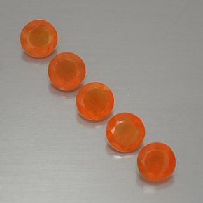  ct natürliche orangefarbener Karneol-Edelsteine, Transparent, Transparent / Lichtdurchlässig