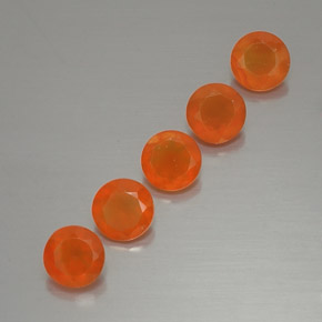  ct natürliche orangefarbener Karneol-Edelsteine, Transparent, Transparent / Lichtdurchlässig