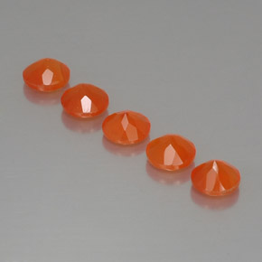  ct natürliche orangefarbener Karneol-Edelsteine, Transparent, Transparent / Lichtdurchlässig