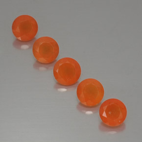  ct natürliche orangefarbener Karneol-Edelsteine, Transparent, Transparent / Lichtdurchlässig
