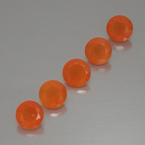  ct natürliche orangefarbener Karneol-Edelsteine, Transparent, Transparent / Lichtdurchlässig