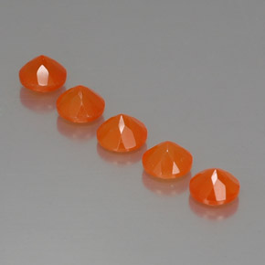  ct natürliche orangefarbener Karneol-Edelsteine, Transparent, Transparent / Lichtdurchlässig