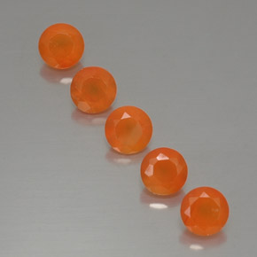  ct natürliche orangefarbener Karneol-Edelsteine, Transparent, Transparent / Lichtdurchlässig