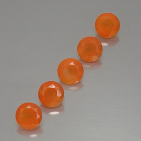  ct natürliche orangefarbener Karneol-Edelsteine, Transparent, Transparent / Lichtdurchlässig