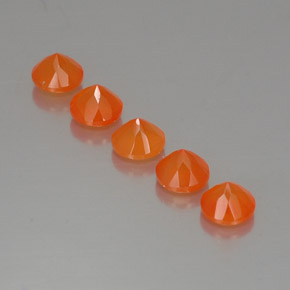  ct natürliche orangefarbener Karneol-Edelsteine, Transparent, Transparent / Lichtdurchlässig