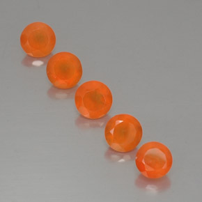  ct natürliche orangefarbener Karneol-Edelsteine, Transparent, Transparent / Lichtdurchlässig