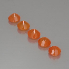  ct natürliche orangefarbener Karneol-Edelsteine, Transparent, Transparent / Lichtdurchlässig