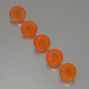  ct natürliche orangefarbener Karneol-Edelsteine, Transparent, Transparent / Lichtdurchlässig