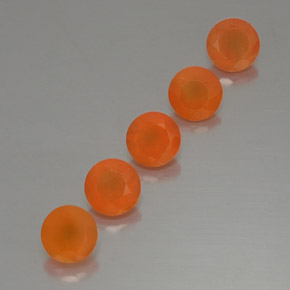 ct natürliche orangefarbener Karneol-Edelsteine, Transparent, Transparent / Lichtdurchlässig