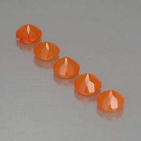  ct natürliche orangefarbener Karneol-Edelsteine, Transparent, Transparent / Lichtdurchlässig