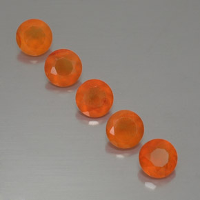  ct natürliche orangefarbener Karneol-Edelsteine, Transparent, Transparent / Lichtdurchlässig