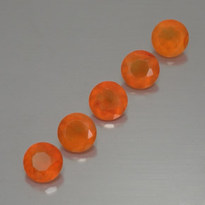  ct natürliche orangefarbener Karneol-Edelsteine, Transparent, Transparent / Lichtdurchlässig