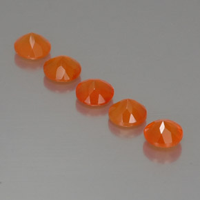  ct natürliche orangefarbener Karneol-Edelsteine, Transparent, Transparent / Lichtdurchlässig