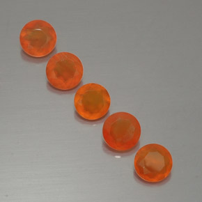  ct natürliche orangefarbener Karneol-Edelsteine, Transparent, Transparent / Lichtdurchlässig