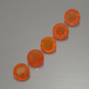  ct natürliche orangefarbener Karneol-Edelsteine, Transparent, Transparent / Lichtdurchlässig