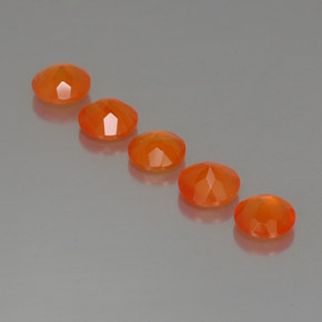  ct natürliche orangefarbener Karneol-Edelsteine, Transparent, Transparent / Lichtdurchlässig