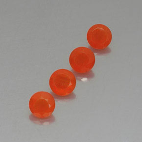  ct natürliche orangefarbener Karneol-Edelsteine, Transparent, Transparent / Lichtdurchlässig