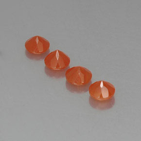  ct natürliche orangefarbener Karneol-Edelsteine, Transparent, Transparent / Lichtdurchlässig