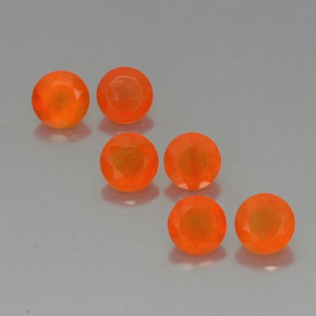  ct natürliche orangefarbener Karneol-Edelsteine, Transparent, Transparent / Lichtdurchlässig