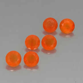  ct natürliche orangefarbener Karneol-Edelsteine, Transparent, Transparent / Lichtdurchlässig