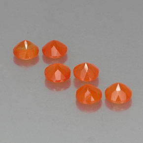  ct natürliche orangefarbener Karneol-Edelsteine, Transparent, Transparent / Lichtdurchlässig