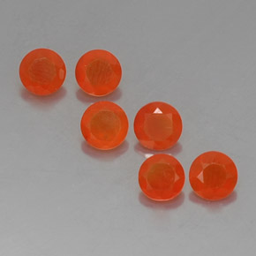  ct natürliche orangefarbener Karneol-Edelsteine, Transparent, Transparent / Lichtdurchlässig