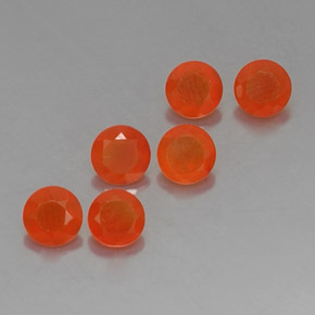  ct natürliche orangefarbener Karneol-Edelsteine, Transparent, Transparent / Lichtdurchlässig
