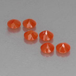  ct natürliche orangefarbener Karneol-Edelsteine, Transparent, Transparent / Lichtdurchlässig