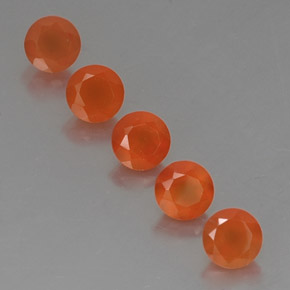  ct natürliche orangefarbener Karneol-Edelsteine, Transparent, Transparent / Lichtdurchlässig