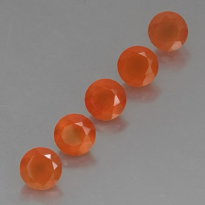  ct natürliche orangefarbener Karneol-Edelsteine, Transparent, Transparent / Lichtdurchlässig