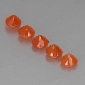  ct natürliche orangefarbener Karneol-Edelsteine, Transparent, Transparent / Lichtdurchlässig